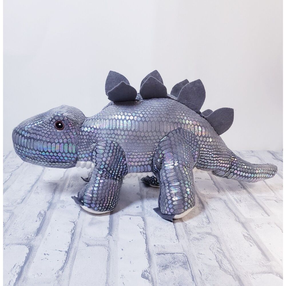 Metallic Stegosaurus Plush Dinosaur
